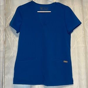 FIGS XXS 3 Pocket scrub top ROYAL BLUE